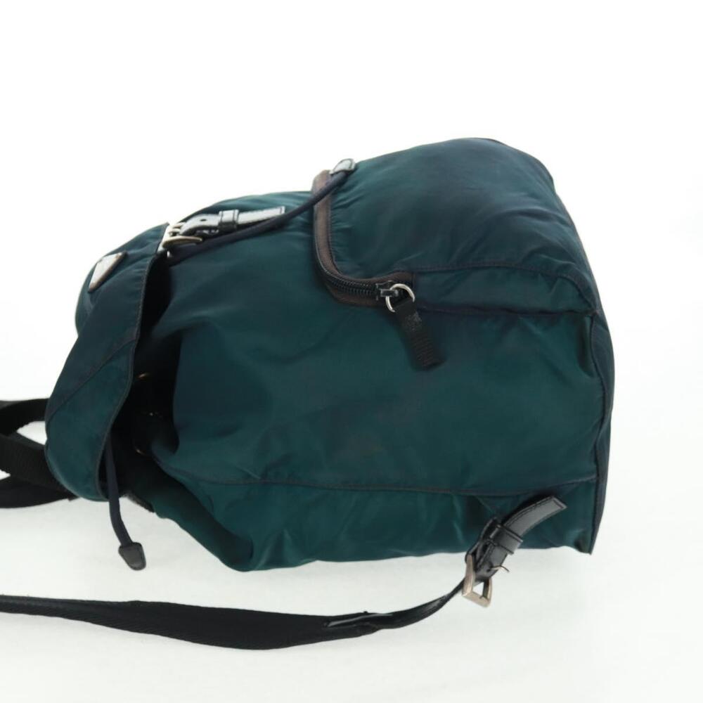PRADA Backpack Nylon Green Silver Auth 161433 - Picture 3 of 16
